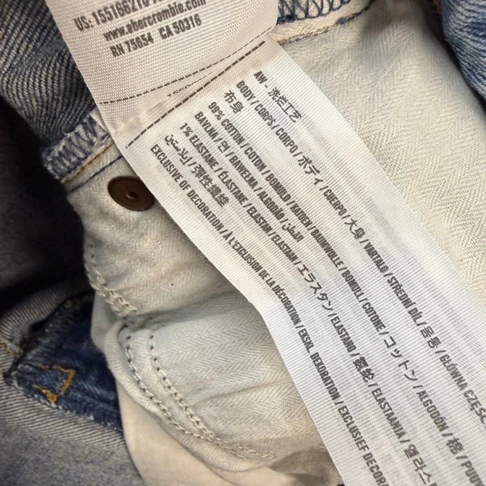 Abercrombie & Fitch Jeans The 90s Straight Ultra High Rise 29 8R (FIT 30) Denim